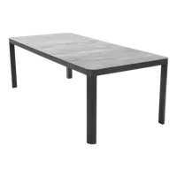 Tuintafel buiten Castilla 2.0 Negro 220x100cm Lesli Living - thumbnail