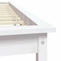 Bedframe massief grenenhout wit 120x200 cm - thumbnail