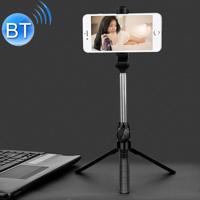 XT10 Multifunctionele mobiele Live uitzending Bluetooth zelfontspanner Pole statief (zwart) - thumbnail
