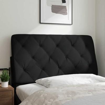 Hoofdbordkussen 100 cm stof zwart Hoofdbordkussen 100 cm stof zwart