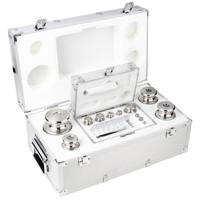 Kern 354086 Gewichtenset 354-086, OIML-klasse M2, nominale waarde 1 g - 5 kg, knop, roestvrij staal fijngedraaid, in aluminium etui - thumbnail