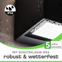 Lutec Strakke vierkante wandlampGemini zwart - 5189125012 - thumbnail