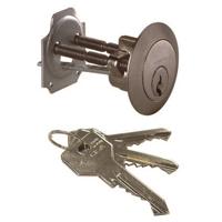 staartcilinder Cisa 02500 vernikkeld voor oplegslot - thumbnail