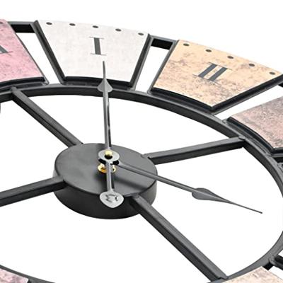 Wandklok vintage-stijl quartz-mechanisme XXL 60 cm metaal Wandklok vintage-stijl quartz-mechanisme XXL 60 cm metaal