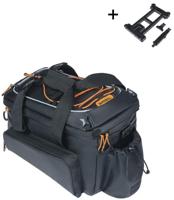 Basil Miles Tarpaulin XL Pro MIK Fietstas - Black/Orange - Extra Ruim & Waterdicht - thumbnail