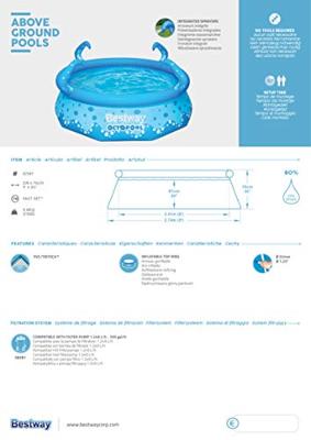 Bestway | Zwembad met Sproeiers OctoPool 274 x 76 cm - thumbnail