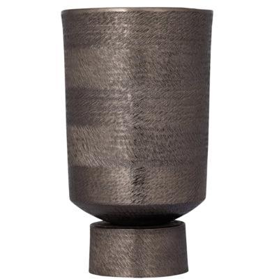 PTMD bloempot erga aluminium m grijs 40 cm | 2 stuks