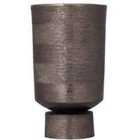 PTMD bloempot erga aluminium m grijs 40 cm | 2 stuks - thumbnail