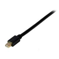 .com 3 m lange Mini DisplayPort-naar-VGA-adapterconverterkabel – mDP naar VGA 1920x1200 - zwart - Videoconverter - VGA - DisplayPort - zwart - thumbnail