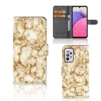 Samsung Galaxy A33 5G | Bookcase | Marmer Goud - thumbnail