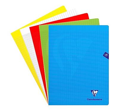 Clairefontaine schrift mimesys voor ft A4+, 140 bladzijden, kaft in PP, seyès, geassorteerde kleuren