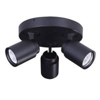 Freelight Spot Razza 3 lichts Ø 21 cm GU10 zwart - thumbnail