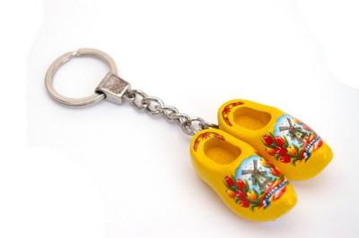 Sleutelhanger klompje dubbel geel Tulp