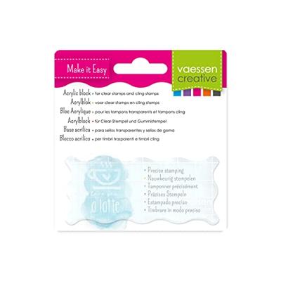 Vaessen Creative • acryl stempelblok 9x4x0,8cm