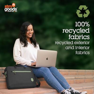 STM Goods ECO Laptoptas Geschikt voor max. (laptop): 40,6 cm (16) Zwart
