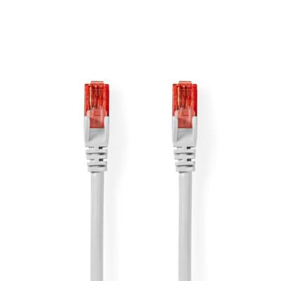 Nedis CAT6 Netwerkkabel | RJ45 Male | RJ45 Male | U/UTP | 0.50 m | Rond | PVC | Wit | Label - CCGL85200WT05