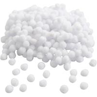 Creativ Company Pom-poms, d 10 mm, wit, 450 stuk/ 1 doos - thumbnail