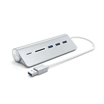 SATECHI Aluminium USB 3.0 Hub & Kaartlezer