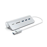 SATECHI Aluminium USB 3.0 Hub & Kaartlezer - thumbnail