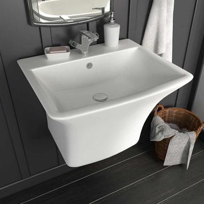 VidaXL Wasbak wit 53 x 44 x 37 cm geglazuurd keramiek VidaXL Wasbak wit 53 x 44 x 37 cm geglazuurd keramiek