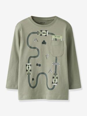 T-shirt voor jongens met borstzak NAME IT zandbeige T-shirt voor jongens met borstzak NAME IT zandbeige