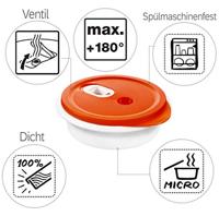 Rotho clever magnetronbord 1l papaya rood - thumbnail