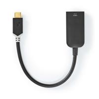 Nedis CCBW64652AT02 Usb-adapter Usb 3.2 Gen 1 Usb Type-c™ Male Hdmi™ Female 0.20 M Rond Verguld Pvc Antraciet Window Box Met Euro Lock - thumbnail