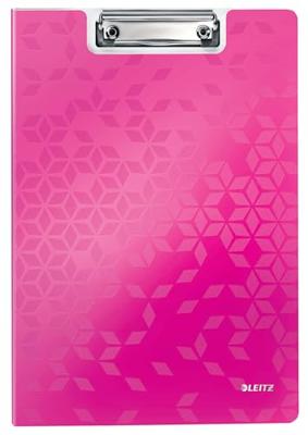 Leitz WOW klemmap met omslag, ft A4, roze Leitz WOW klemmap met omslag, ft A4, roze