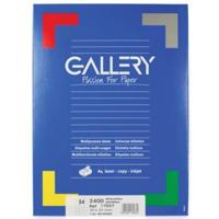 Gallery witte etiketten ft 70 x 37 mm (b x h), rechte hoeken, doos van 2.400 etiketten - thumbnail