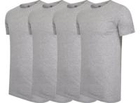 4-pack Cappuccino Grijze T-Shirt ronde hals - Extra Lange T-shirts - thumbnail