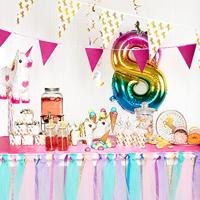 Papieren bordjes Unicorn set a 10 Ø23cm - thumbnail