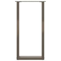 Console tafelpoten 2 st U-vormig 28x(72-73) cm staal naturel - thumbnail