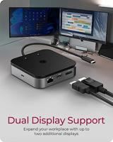 ICY BOX IB-DK408-C41 USB4 dockingstation Geschikt voor merk (dockingstation): Universeel Incl. laadfunctie, Ondersteunt 8K@30 Hz (1x) / 4K@30Hz (2x), USB-C - thumbnail