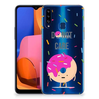 Samsung Galaxy A20s | Siliconen Case | Donut Roze