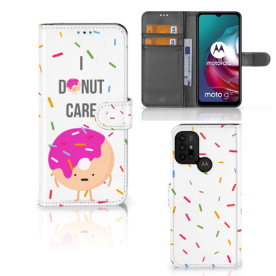 Motorola Moto G10 | G20 | G30 | Book Cover | Donut Roze