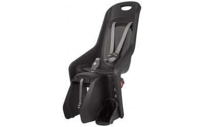 Kinderzitje achter Polisport Bubbly Maxi+ - zwart/donkergrijs - dragermontage (CFS)