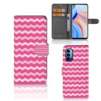 OPPO Reno 4 Pro 5G | Telefoon Hoesje | Waves Pink - thumbnail