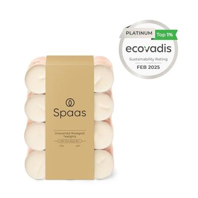 Spaas Theelichtjes Rosegold 24st