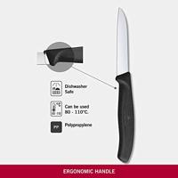 Victorinox Schilmesje glad recht zwart - thumbnail