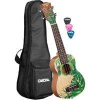 Cascha HH 2602 Sopran Art Series Leafy sopraan ukelele set - thumbnail