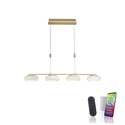 Paul Neuhaus 4-lichts hanglampQ-Etienne messing recht - 2079-60