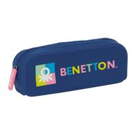 Schoolpennenzak Benetton Cool Marineblauw 18.5 x 7.5 x 5.5 cm - thumbnail