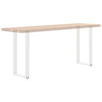 Console tafelpoten 2 st U-vormig 28x(72-73) cm staal wit - thumbnail