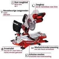Einhell Power X-Change TE-MS 18/210 Li-Solo Accu-kapzaag Zonder accu 210 mm 30 mm - thumbnail