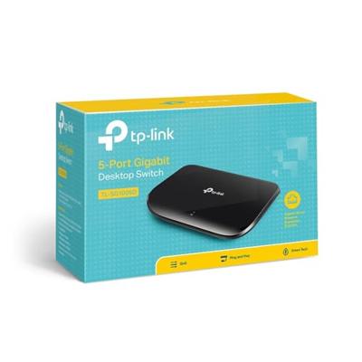 TP-Link TL-SG1005D-5-Port Gigabit Switch Zwart - thumbnail