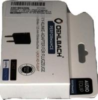 Oehlbach D1C35015 i-Jack AD-Flight Jackplug Audio Y-adapter [1x Jackplug female 3,5 mm - 2x Jackplug male 3,5 mm] Zwart - thumbnail