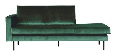 WOOOD Daybed 'Rodeo' Links, Velvet, kleur Forest Green