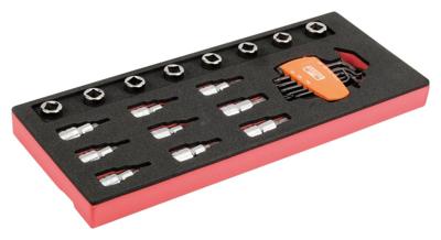 Bahco Foaminlay Fit&Go 1/3 met schroevendraaierdopsleutels 1/2" en inbussleutels - 25-delig - FF1E2207