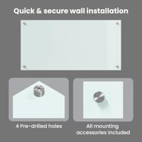 VidaXL Keuken achterwand 2 pcs wit 80 x 40 cm gehard glas - thumbnail