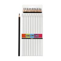 Creativ Company driehoekige kleurpotloden zwart, 12st. - thumbnail